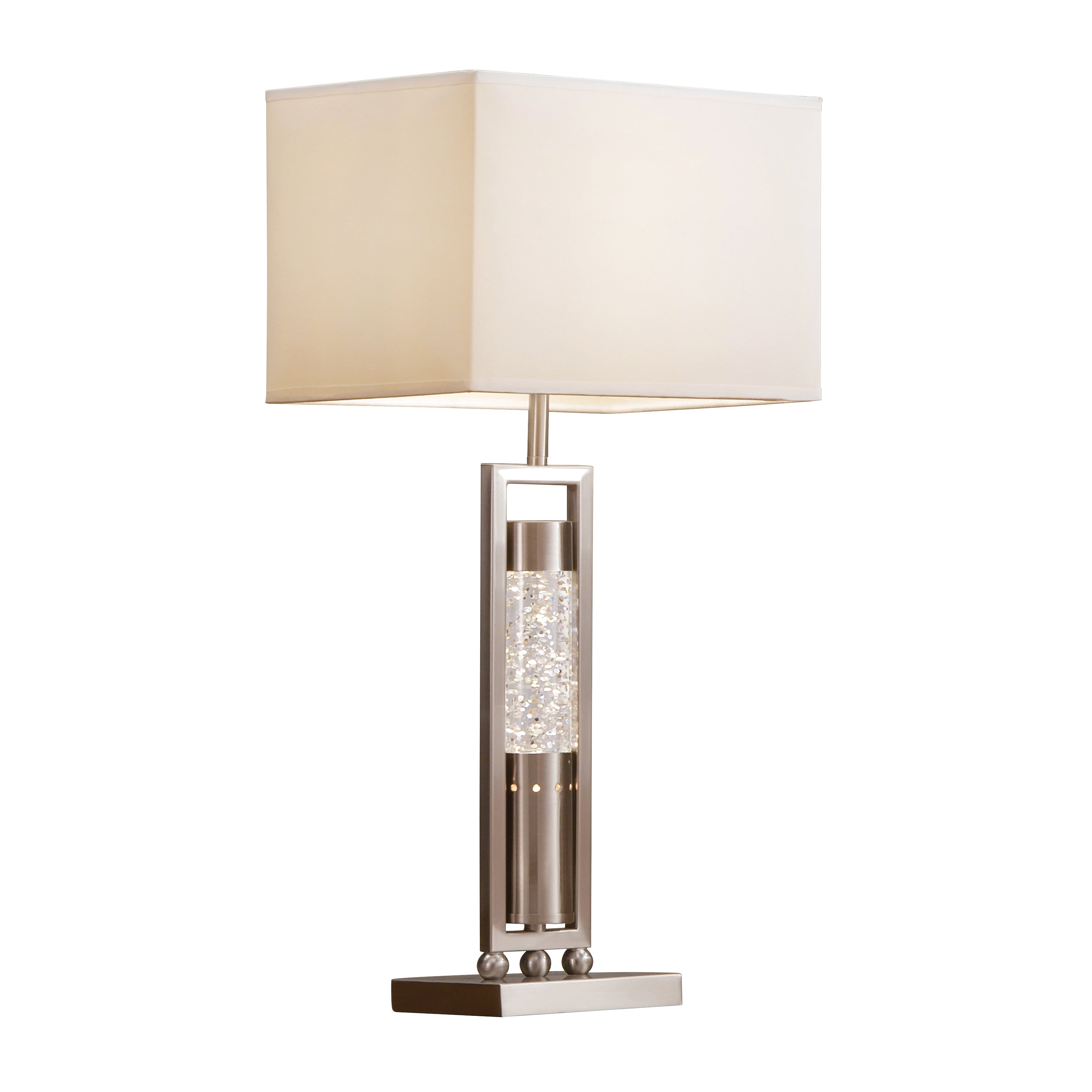Lampe de table d'appoint à abat-jour rectangulaire Conover