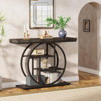 Console d'entrée, table de canapé industrielle à 4 niveaux derrière le canapé