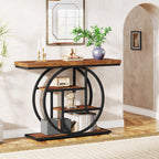 Console d'entrée, table de canapé industrielle à 4 niveaux derrière le canapé
