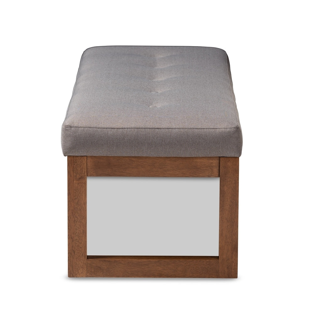 Banc contemporain rembourré en tissu par Baxton Studio