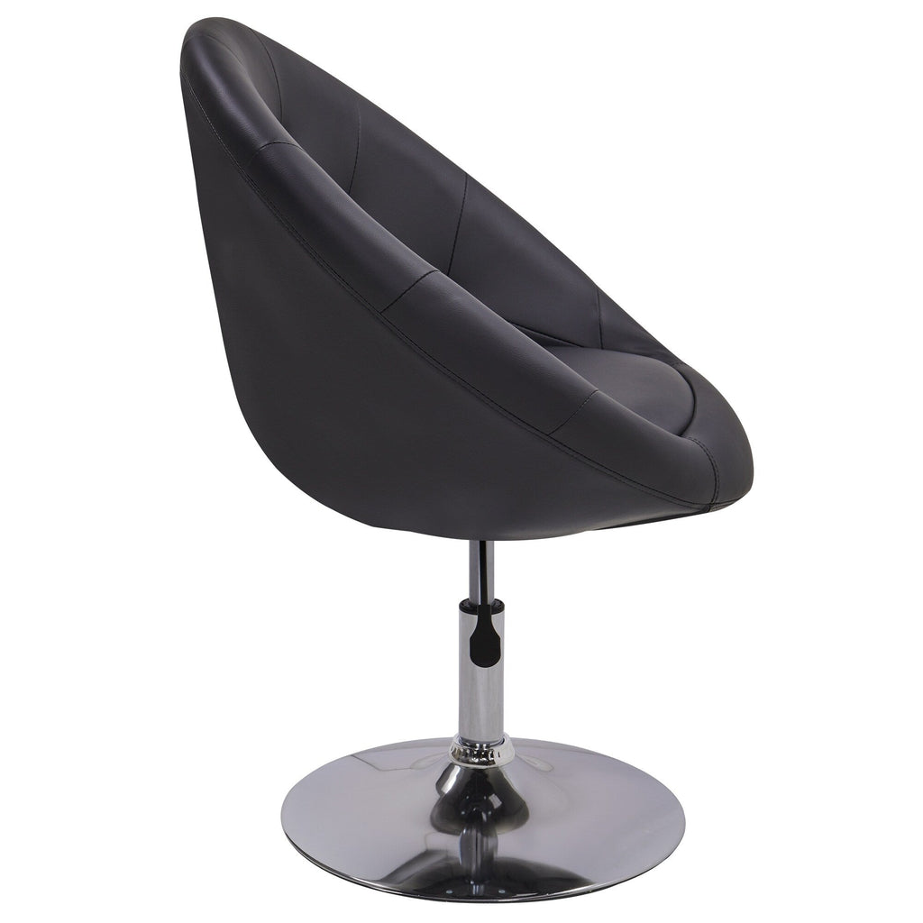 Fauteuil d'appoint pivotant capitonné de taille géante contemporain