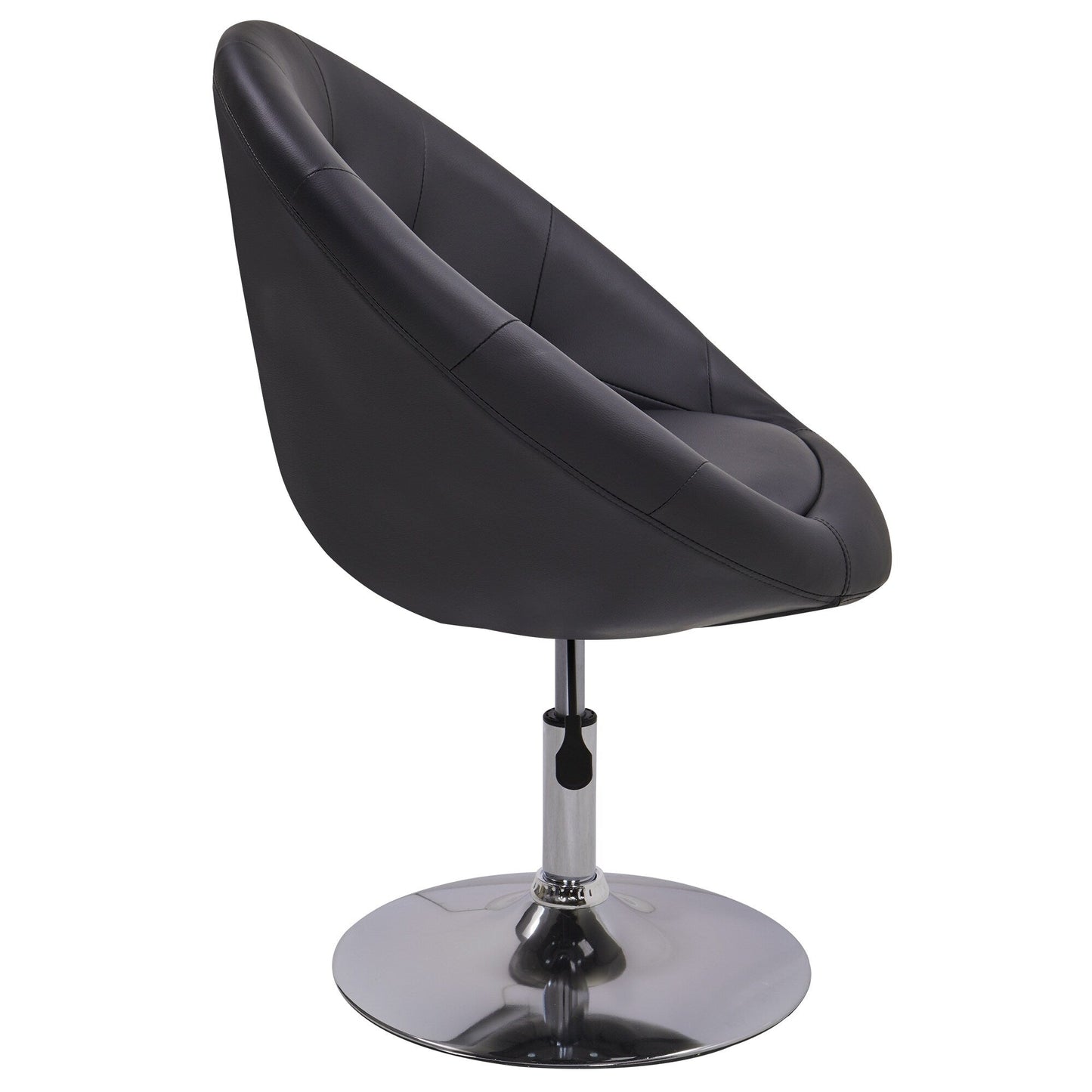 Fauteuil d'appoint pivotant capitonné de taille géante contemporain