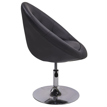 Fauteuil d'appoint pivotant capitonné de taille géante contemporain