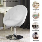 Fauteuil d'appoint pivotant capitonné de taille géante contemporain