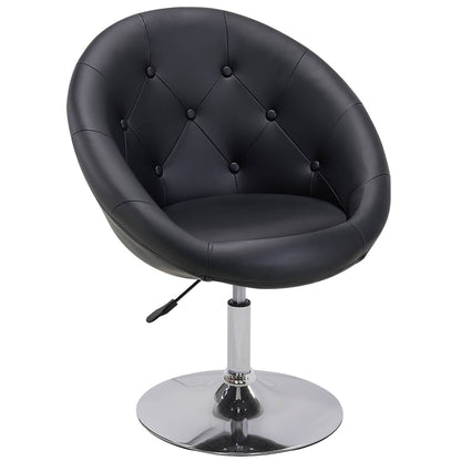Fauteuil d'appoint pivotant capitonné de taille géante contemporain