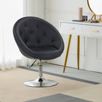 Fauteuil d'appoint pivotant capitonné de taille géante contemporain