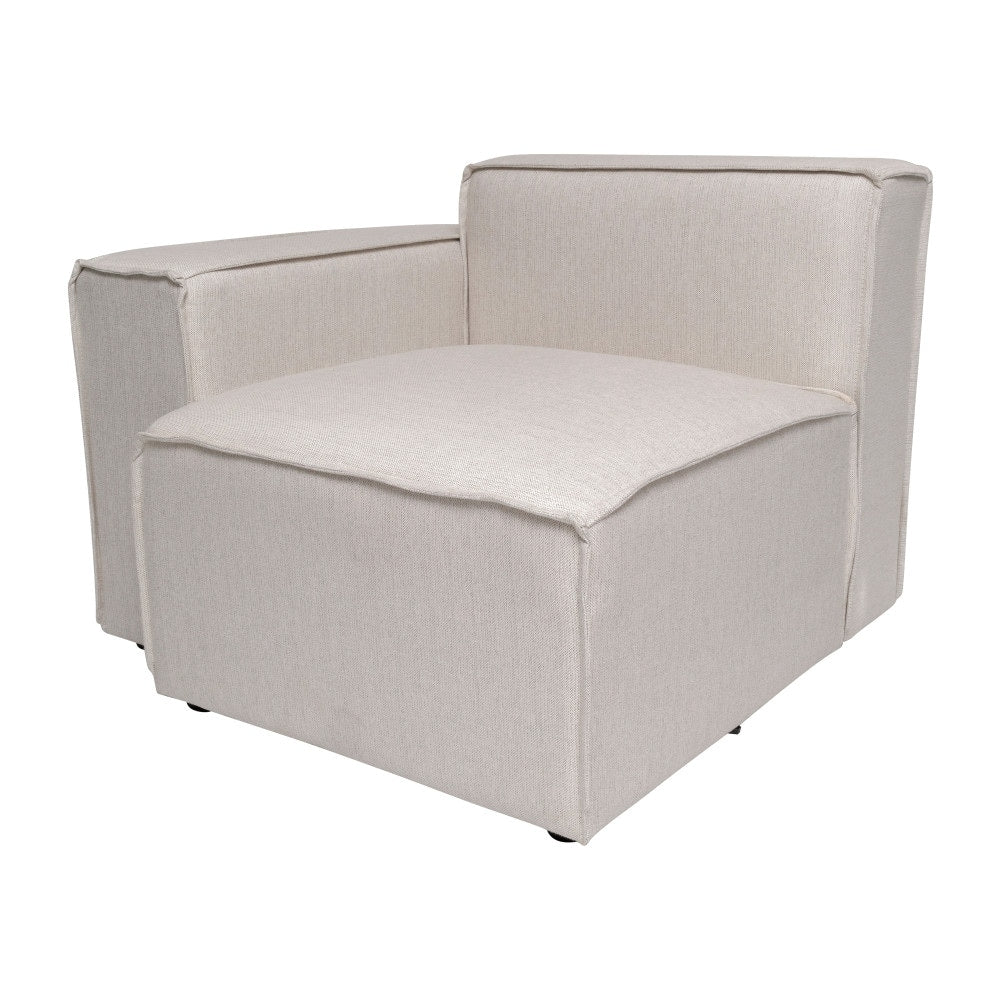 Canapé sectionnel modulaire contemporain avec accoudoirs côté gauche