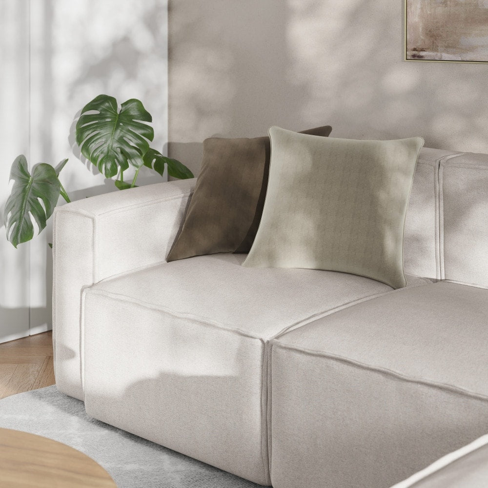 Canapé sectionnel modulaire contemporain avec accoudoirs côté gauche