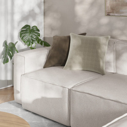 Canapé sectionnel modulaire contemporain avec accoudoirs côté gauche