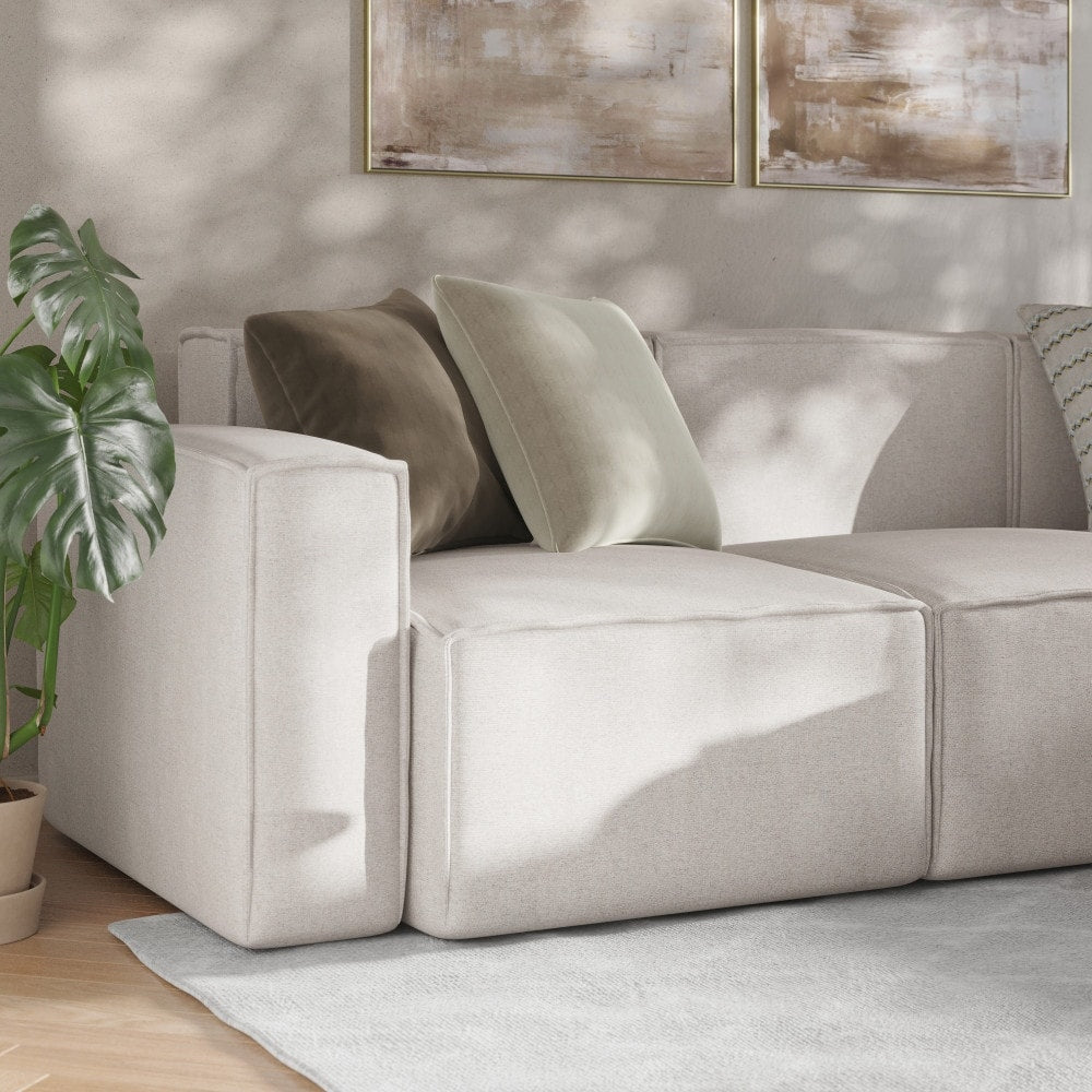 Canapé sectionnel modulaire contemporain avec accoudoirs côté gauche