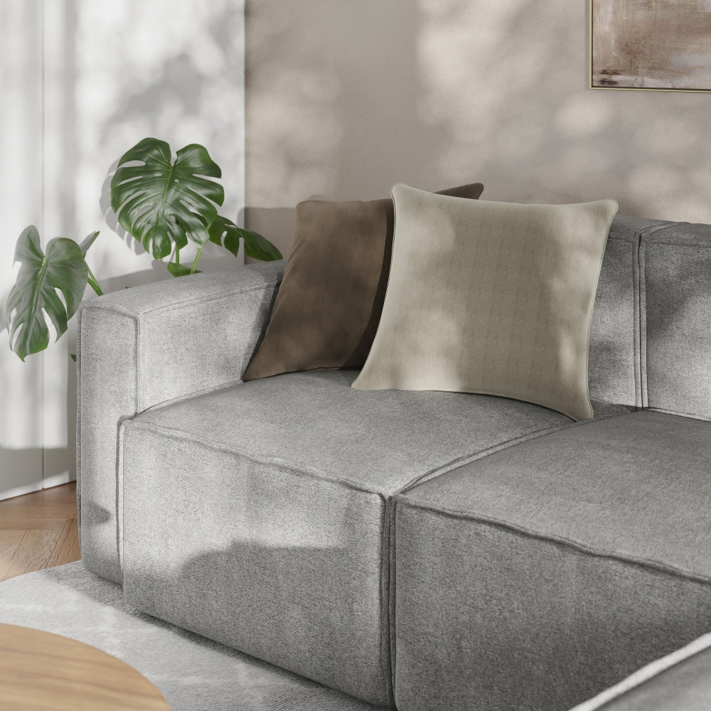 Canapé sectionnel modulaire contemporain avec accoudoirs côté gauche