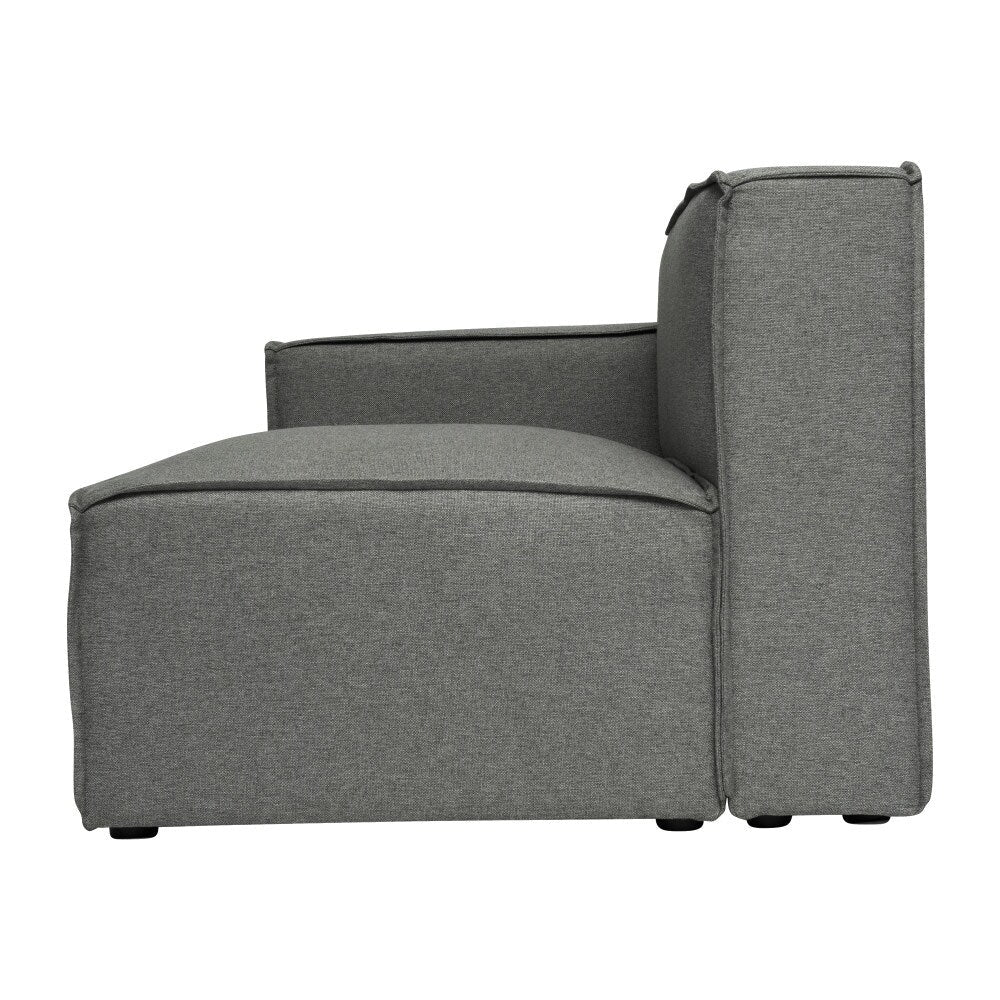 Canapé sectionnel modulaire contemporain avec accoudoirs côté gauche