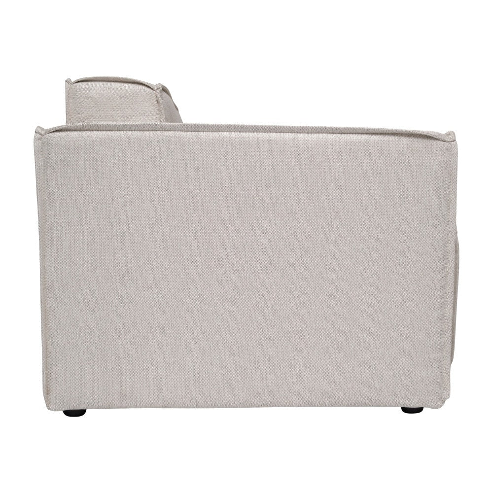 Canapé sectionnel modulaire contemporain avec accoudoirs côté gauche