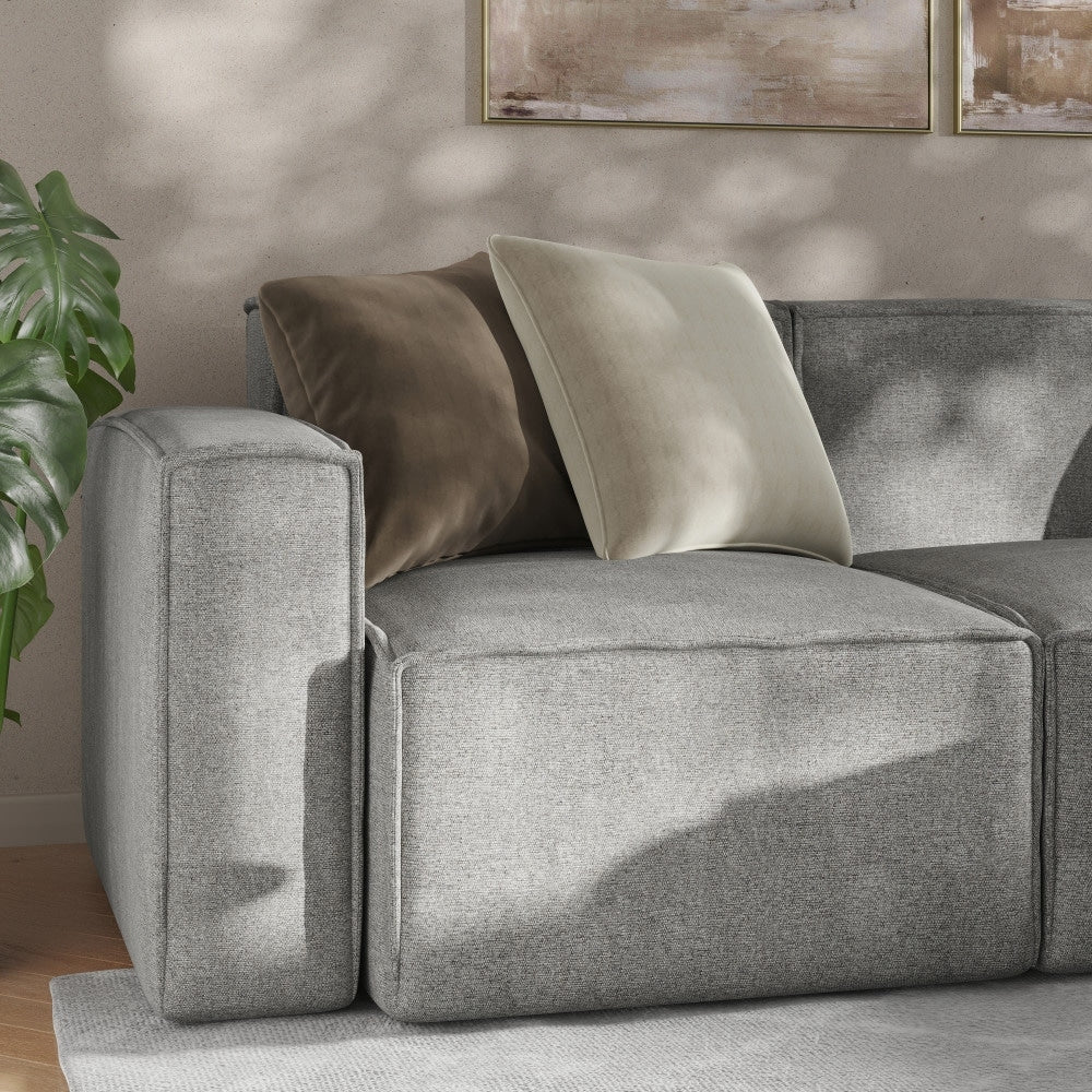 Canapé sectionnel modulaire contemporain avec accoudoirs côté gauche