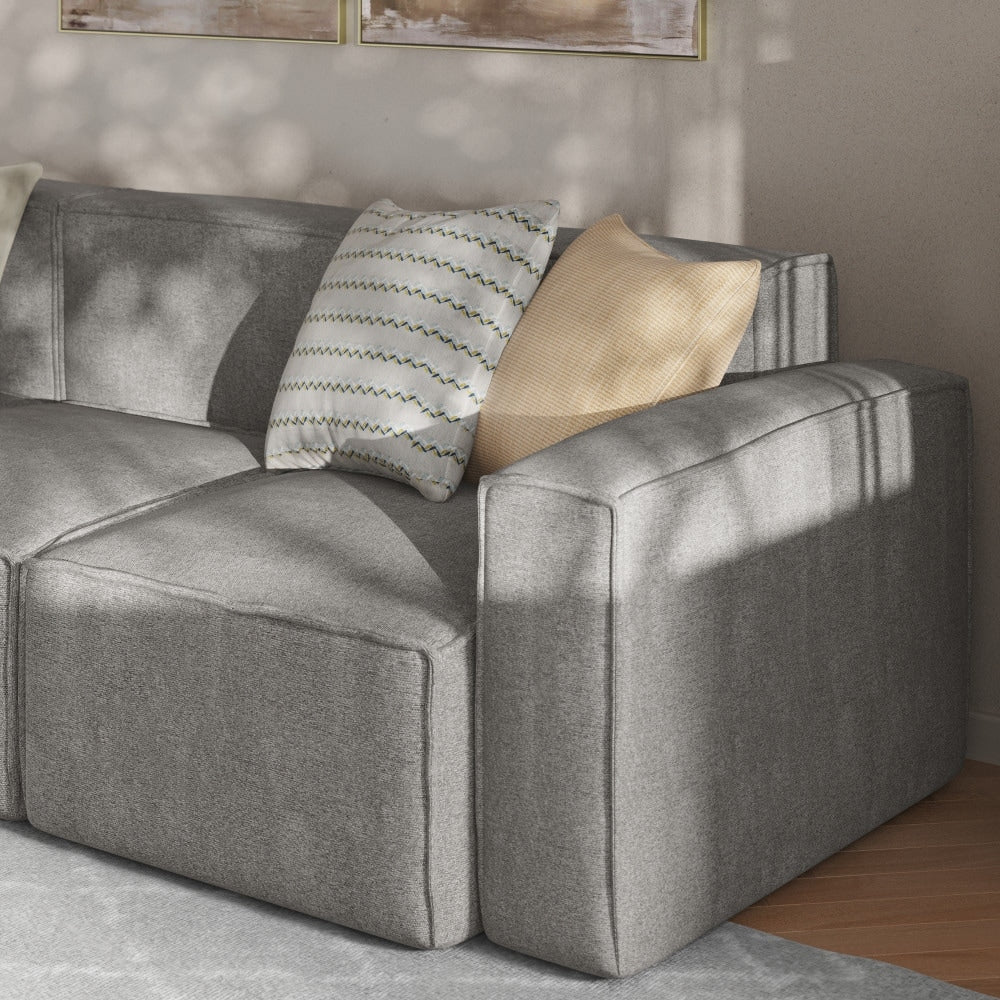 Canapé sectionnel modulaire contemporain avec accoudoirs côté droit