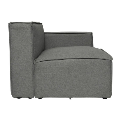Canapé sectionnel modulaire contemporain avec accoudoirs côté droit