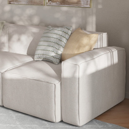 Canapé sectionnel modulaire contemporain avec accoudoirs côté droit