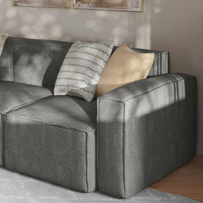 Canapé sectionnel modulaire contemporain avec accoudoirs côté droit