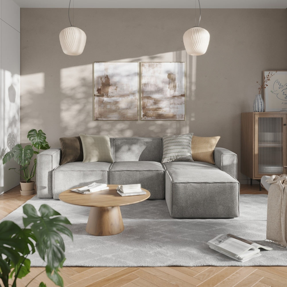 Canapé sectionnel modulaire contemporain avec accoudoirs côté droit