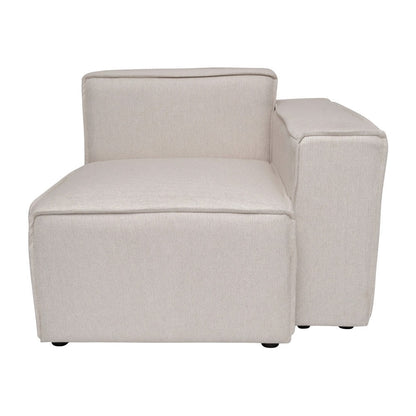Canapé sectionnel modulaire contemporain avec accoudoirs côté droit