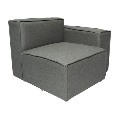 Canapé sectionnel modulaire contemporain avec accoudoirs côté droit