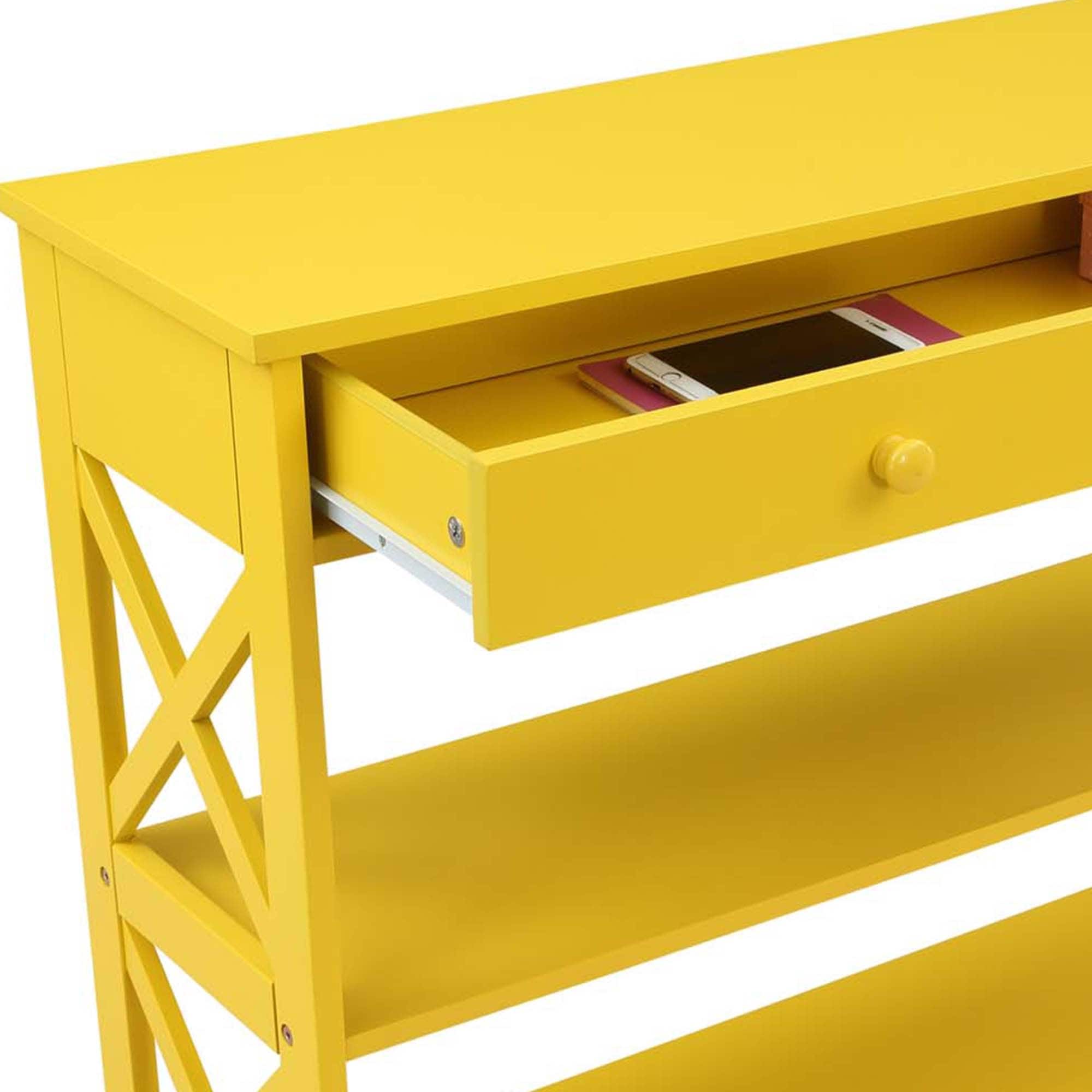 Convenience Concepts Oxford 1 Drawer Console Table with Shelves