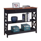 Console Oxford à 1 tiroir et étagères Convenience Concepts