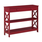 Console Oxford à 1 tiroir et étagères Convenience Concepts