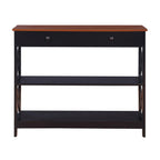 Console Oxford à 1 tiroir et étagères Convenience Concepts