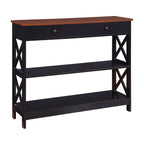 Console Oxford à 1 tiroir et étagères Convenience Concepts