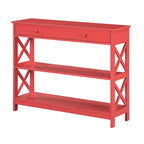 Console Oxford à 1 tiroir et étagères Convenience Concepts
