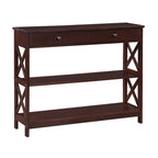 Console Oxford à 1 tiroir et étagères Convenience Concepts