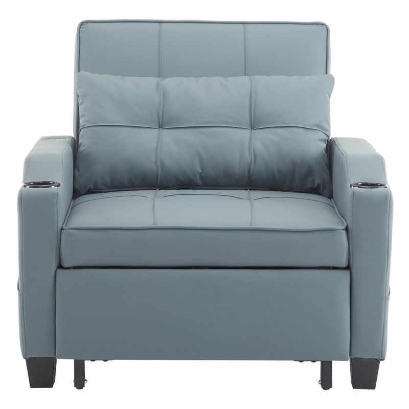 Fauteuil-lit, canapé-lit 3 en 1, fauteuil inclinable réglable, fauteuil, canapé, lit, linge de maison