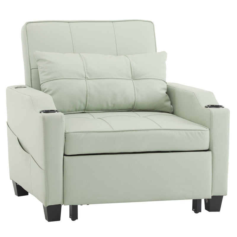 Fauteuil-lit, canapé-lit 3 en 1, fauteuil inclinable réglable, fauteuil, canapé, lit, linge de maison