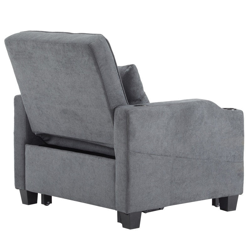 Fauteuil-lit, canapé-lit 3 en 1, fauteuil inclinable réglable, fauteuil, canapé, lit, linge de maison