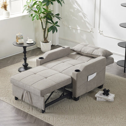 Fauteuil-lit, canapé-lit 3 en 1, fauteuil inclinable réglable, fauteuil, canapé, lit, linge de maison