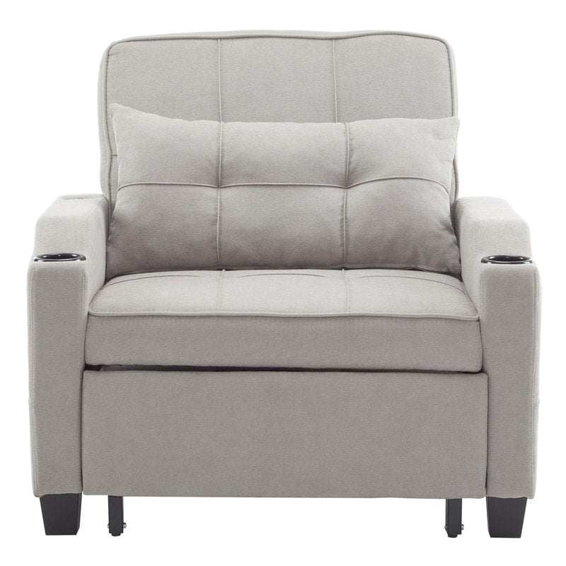 Fauteuil-lit, canapé-lit 3 en 1, fauteuil inclinable réglable, fauteuil, canapé, lit, linge de maison