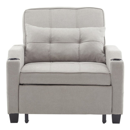 Fauteuil-lit, canapé-lit 3 en 1, fauteuil inclinable réglable, fauteuil, canapé, lit, linge de maison