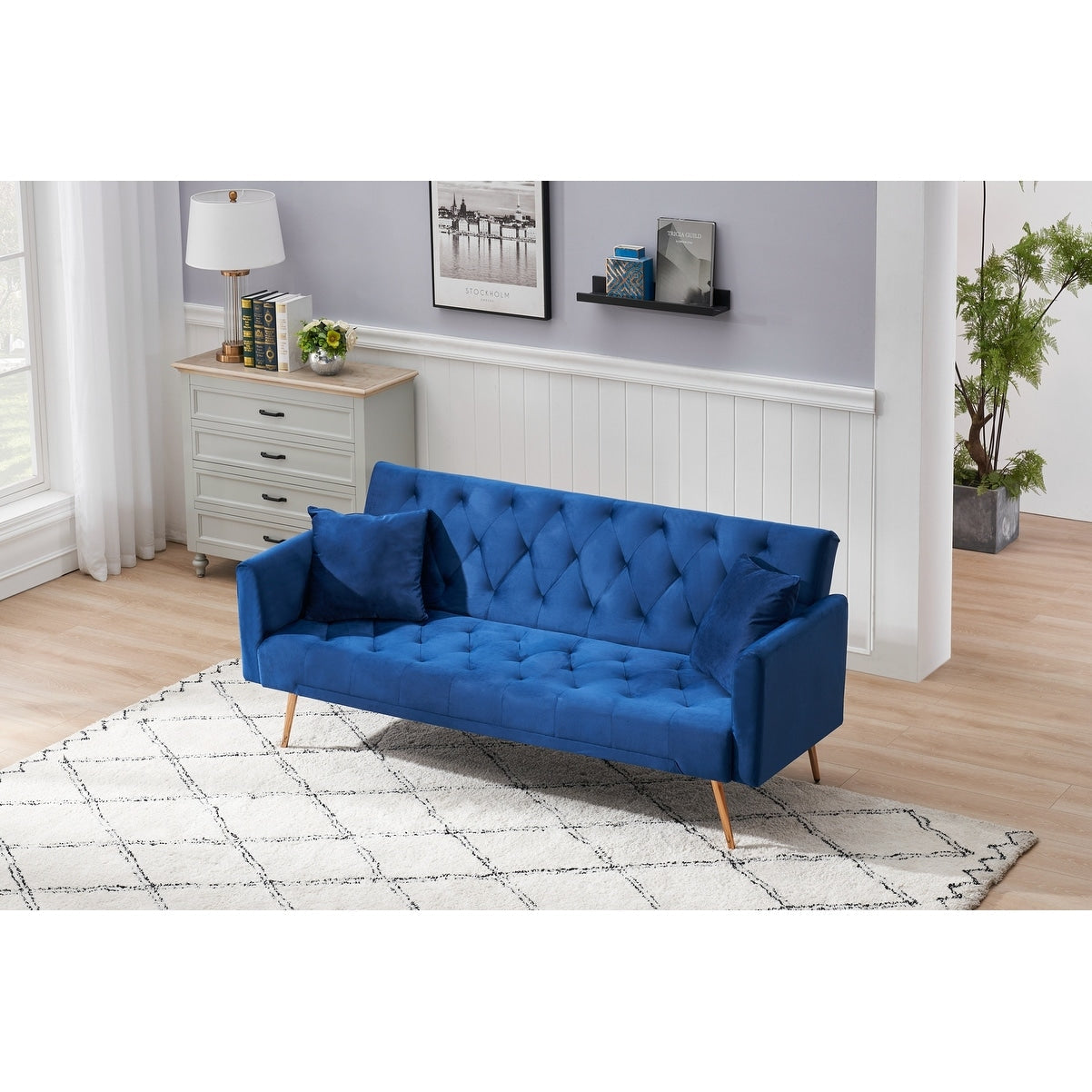 Canapé-lit convertible double pliable pour salon