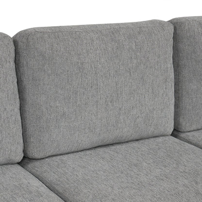 Canapé sectionnel convertible en U avec lit gigogne, ports USB et porte-gobelets pour le salon