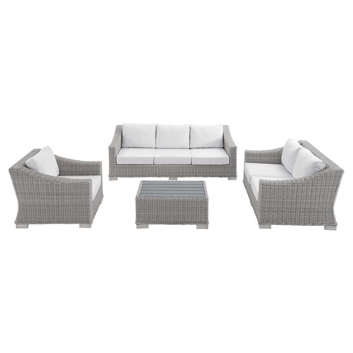 Ensemble de meubles de jardin Conway Sunbrella® en rotin et osier, 4 pièces