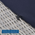 Ensemble de meubles de jardin Conway Sunbrella® en rotin et osier, 4 pièces