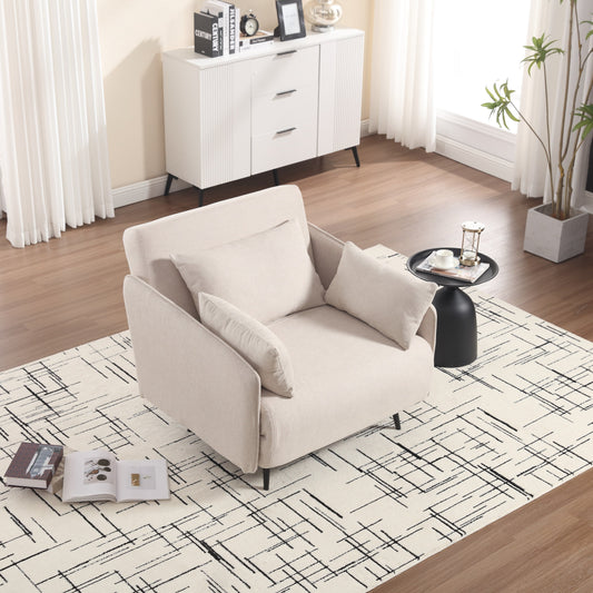Canapé multifonctionnel réglable Coolmore, fauteuil convertible et lit d'appoint