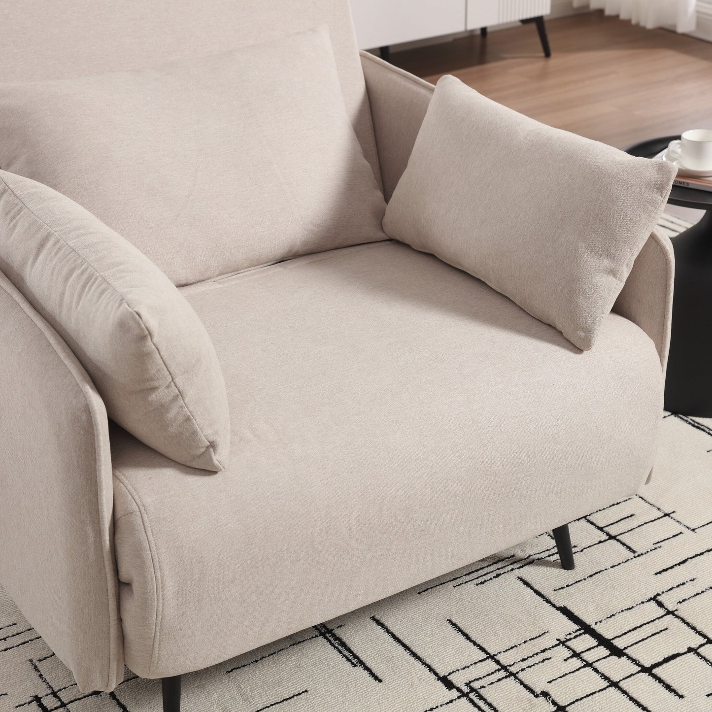 Canapé multifonctionnel réglable Coolmore, fauteuil convertible et lit d'appoint