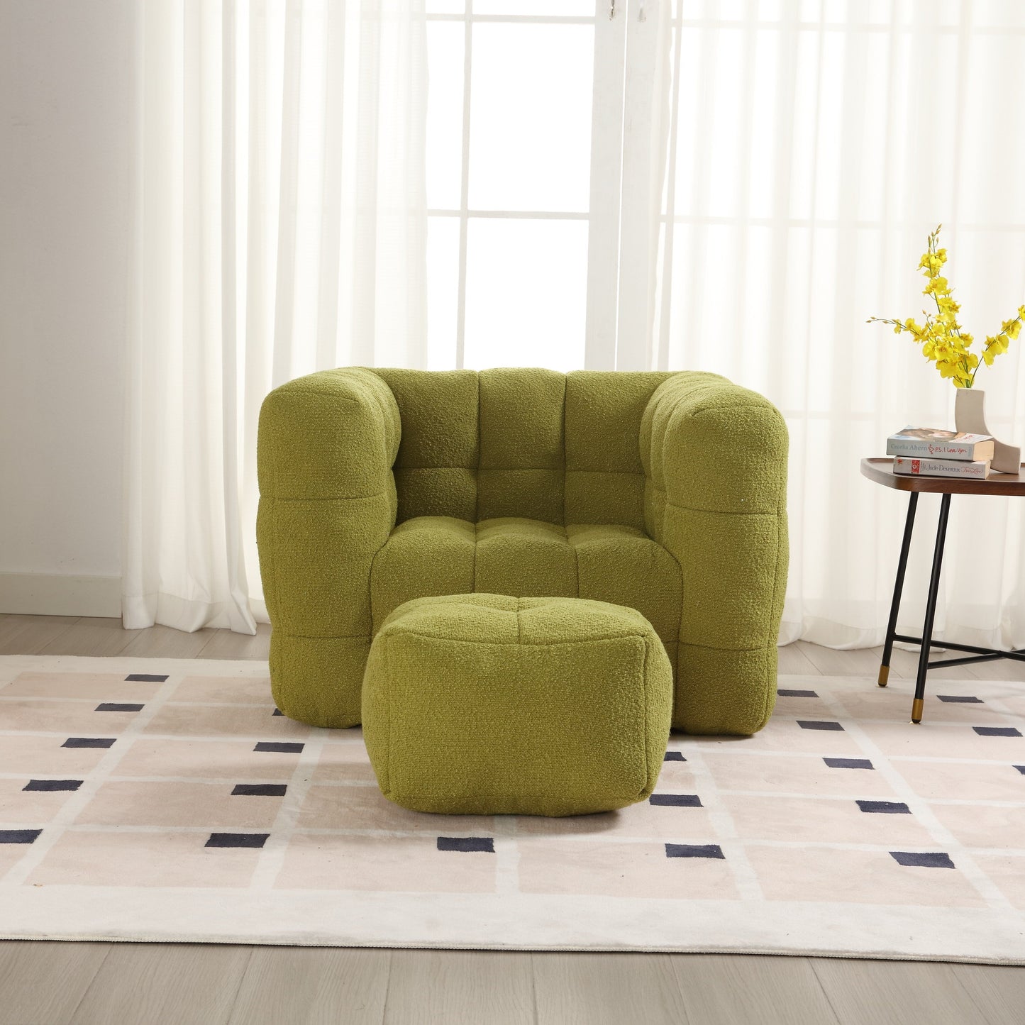 Fauteuil simple Coolmore, siège confortable, doux et confortable, idéal pour un petit salon. Canapé simple