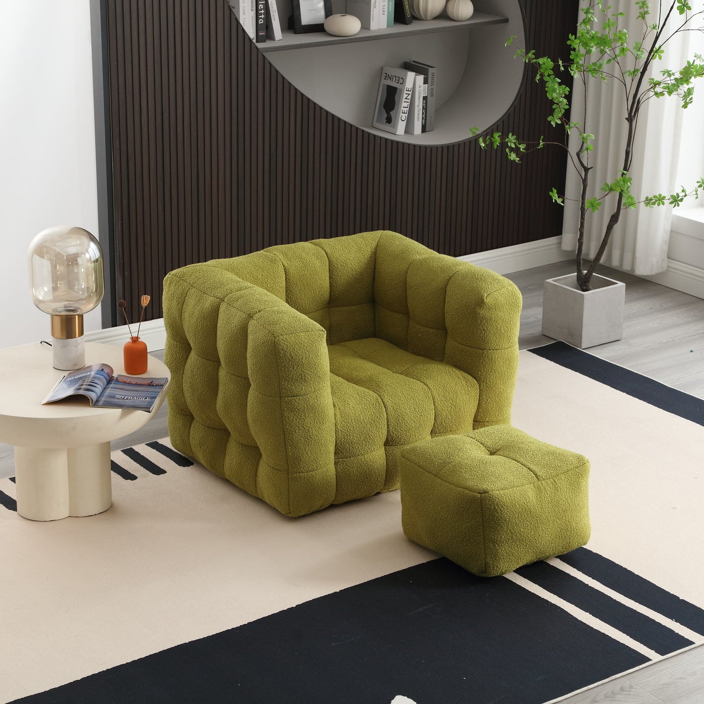Fauteuil simple Coolmore, siège confortable, doux et confortable, idéal pour un petit salon. Canapé simple