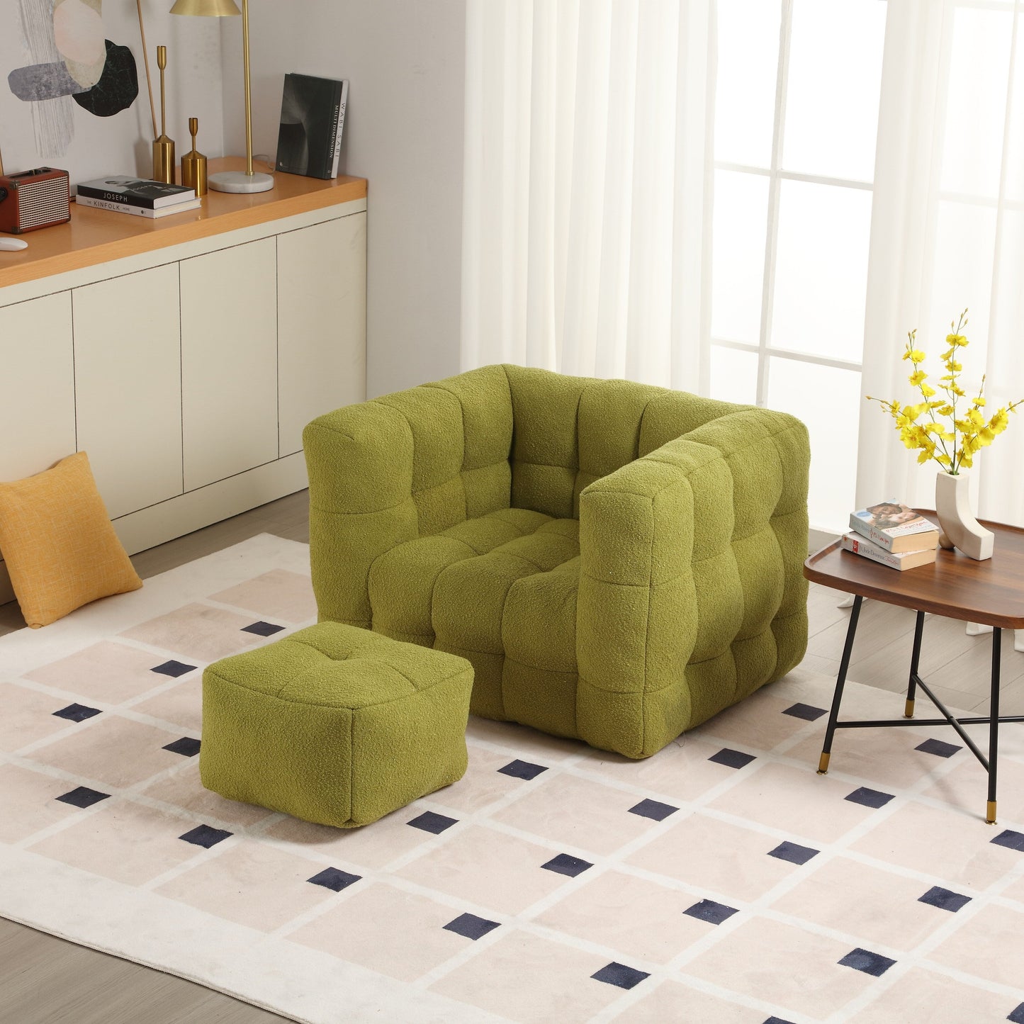 Fauteuil simple Coolmore, siège confortable, doux et confortable, idéal pour un petit salon. Canapé simple