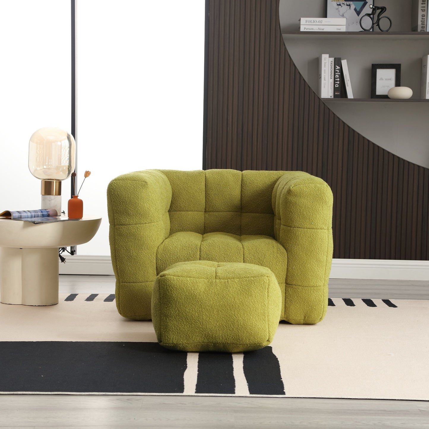 Fauteuil simple Coolmore, siège confortable, doux et confortable, idéal pour un petit salon. Canapé simple