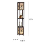 Lampadaire Copper Grove Arans Infinity Heart Shelf 64 pouces expresso