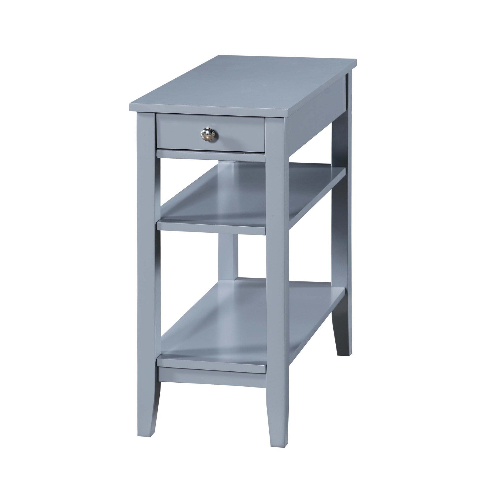 Convenience Concepts American Heritage 1 Drawer Chairside End Table with Shelves